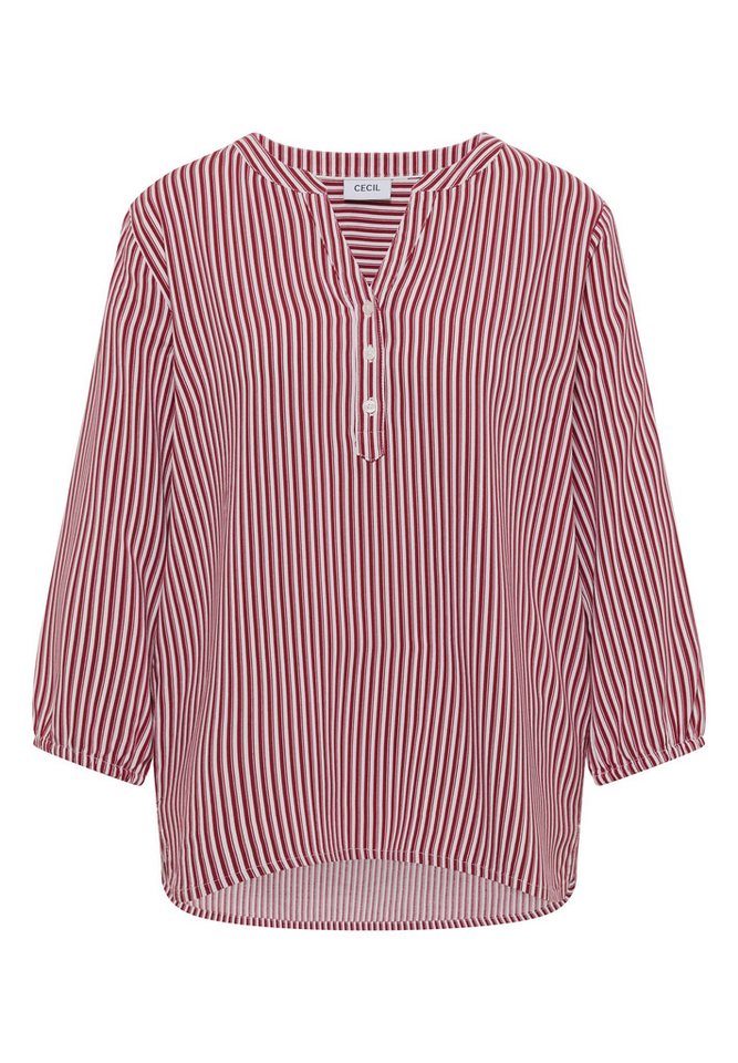 CECIL Shirtbluse mit geschlitztem Rundhalsausschnitt – Bild 4 von 5