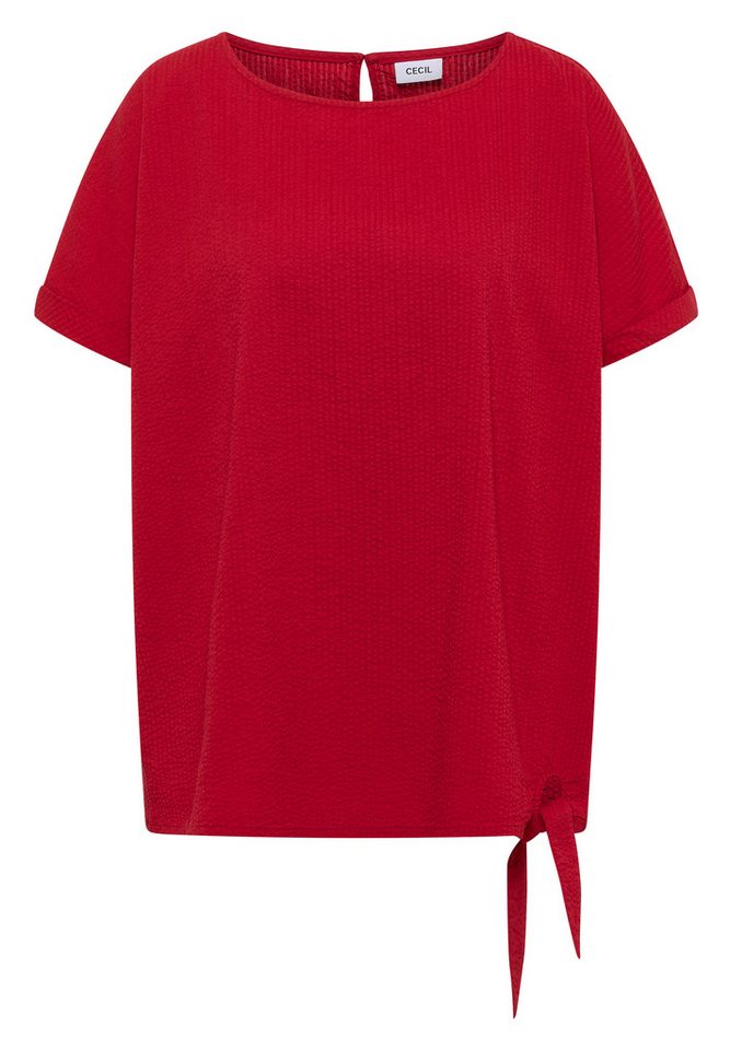 CECIL Shirtbluse mit Knotendetail am Saum – Bild 4 von 5