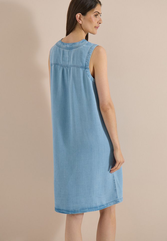 CECIL Sommerkleid mit V-Ausschnitt, knielang, hochwertige Lyocell-Qualität – Bild 2 von 5