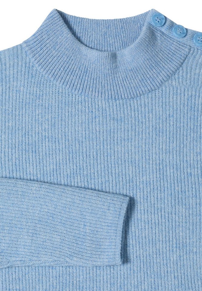 CECIL Stehkragenpullover aus softem Materialmix – Bild 5 von 5