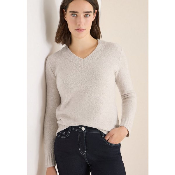 CECIL Strickpullover Bouclé V-Neck