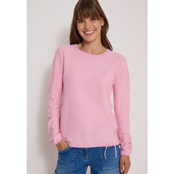 CECIL Strickpullover Elastiksaum und Tunnelzug