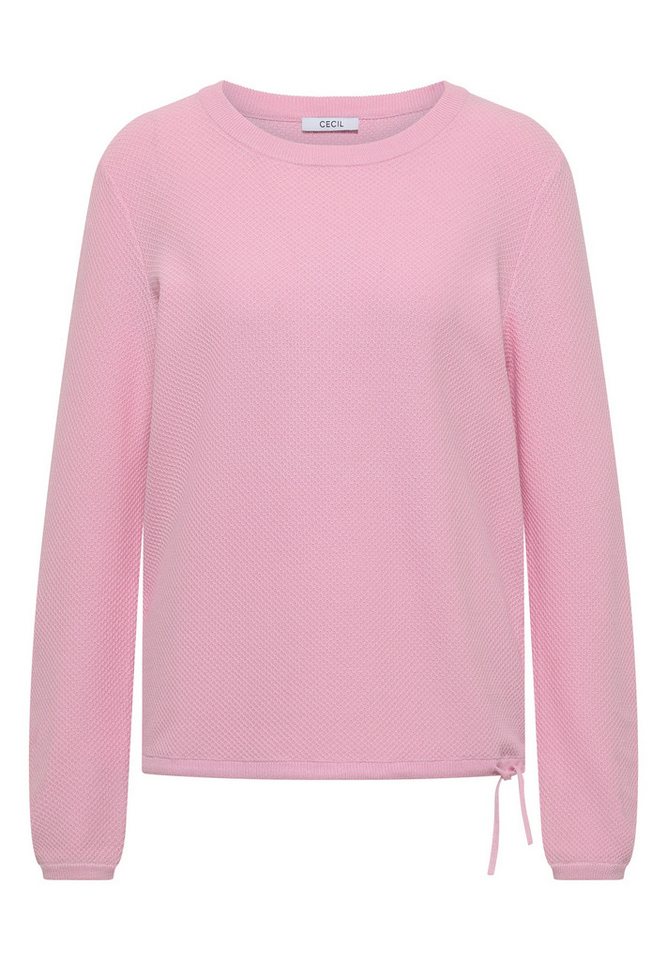 CECIL Strickpullover Elastiksaum und Tunnelzug – Bild 4 von 5