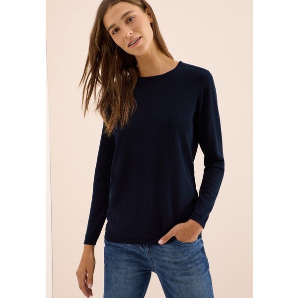 CECIL Strickpullover mit feinem Detail an der Schulter und Viskose-Anteil