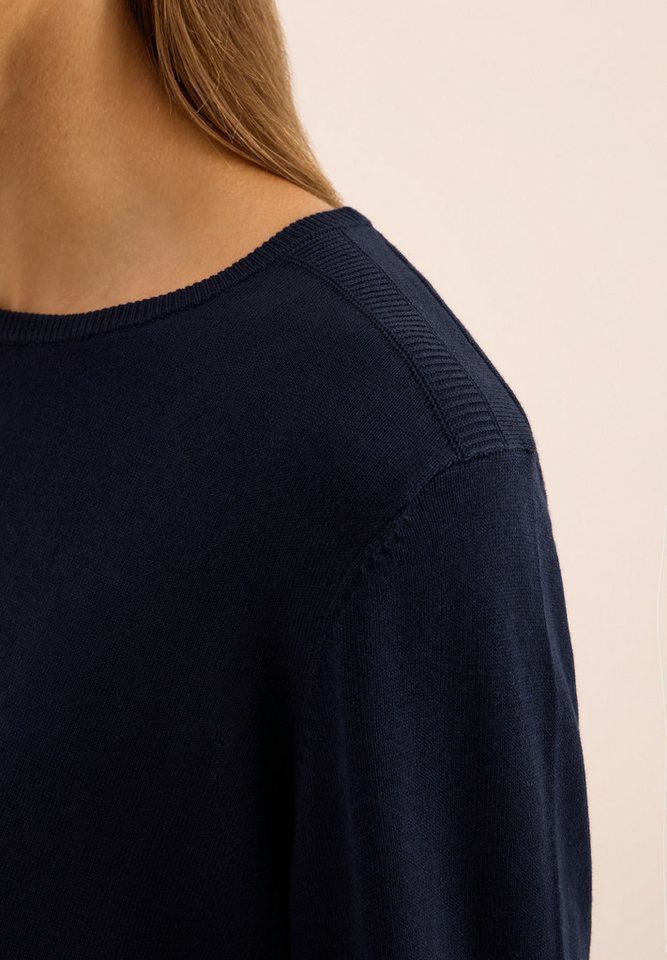 CECIL Strickpullover mit feinem Detail an der Schulter und Viskose-Anteil – Bild 4 von 5
