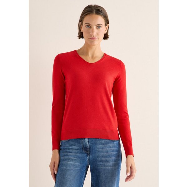 CECIL Strickpullover mit Materialmix