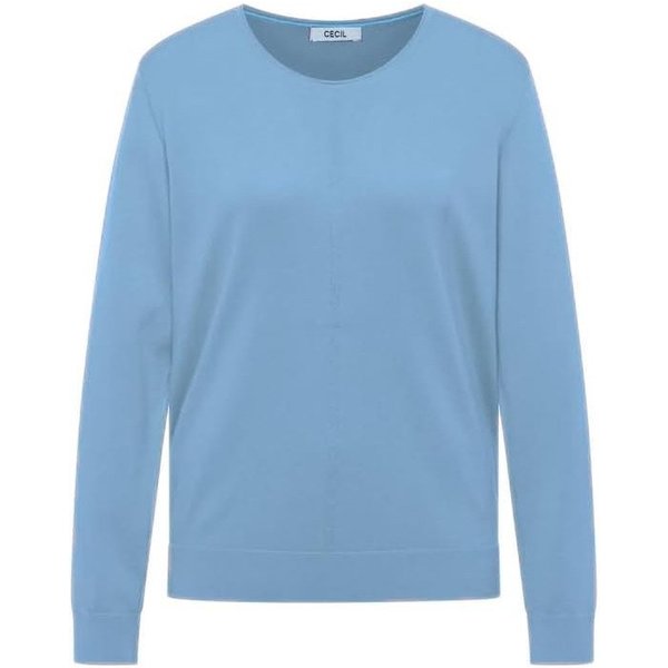 CECIL Strickpullover - NOS_Basic Roundneck - klassischer Strickpullover mit Rundhals und La