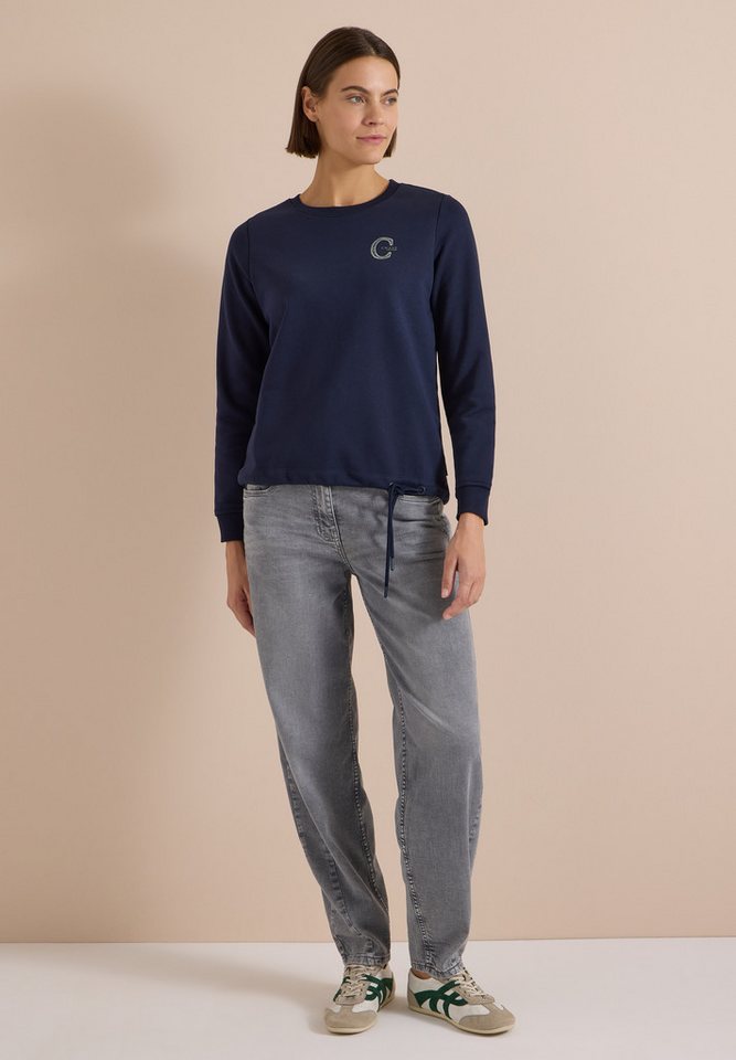 CECIL Sweatshirt mit Elastiksaum und Tunnelzug – Bild 3 von 5