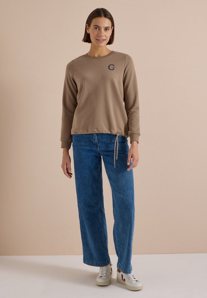 CECIL Sweatshirt mit Elastiksaum und Tunnelzug – Bild 3 von 5