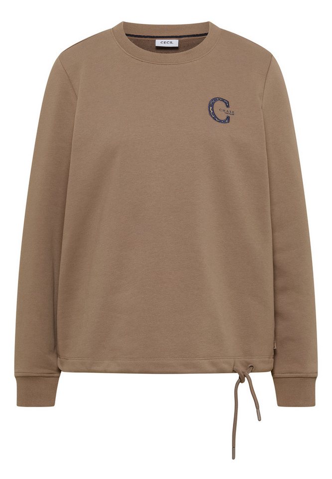 CECIL Sweatshirt mit Elastiksaum und Tunnelzug – Bild 4 von 5