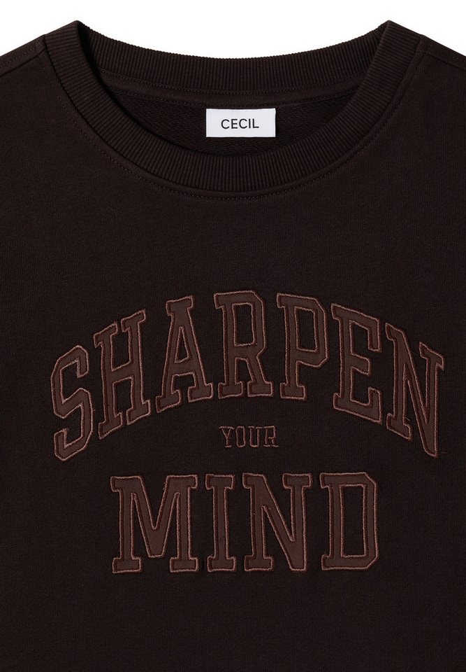 CECIL Sweatshirt mit Wording – Bild 5 von 5