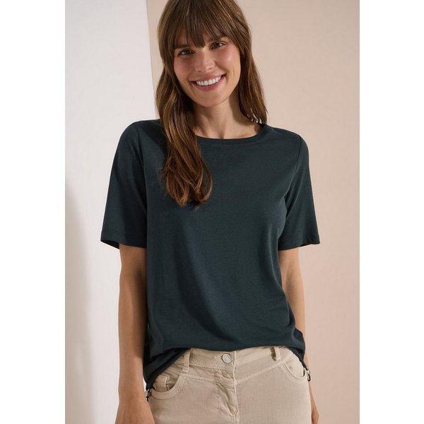 CECIL T-Shirt aus Baumwollmix mit Modal, pflegeleichte Jersey-Qualität