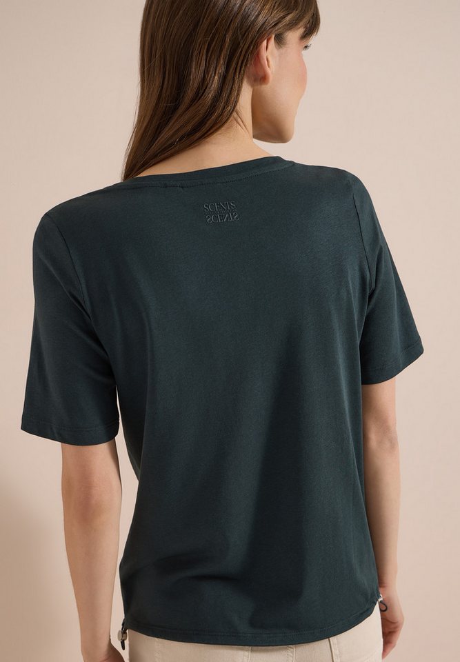 CECIL T-Shirt aus Baumwollmix mit Modal, pflegeleichte Jersey-Qualität – Bild 4 von 5