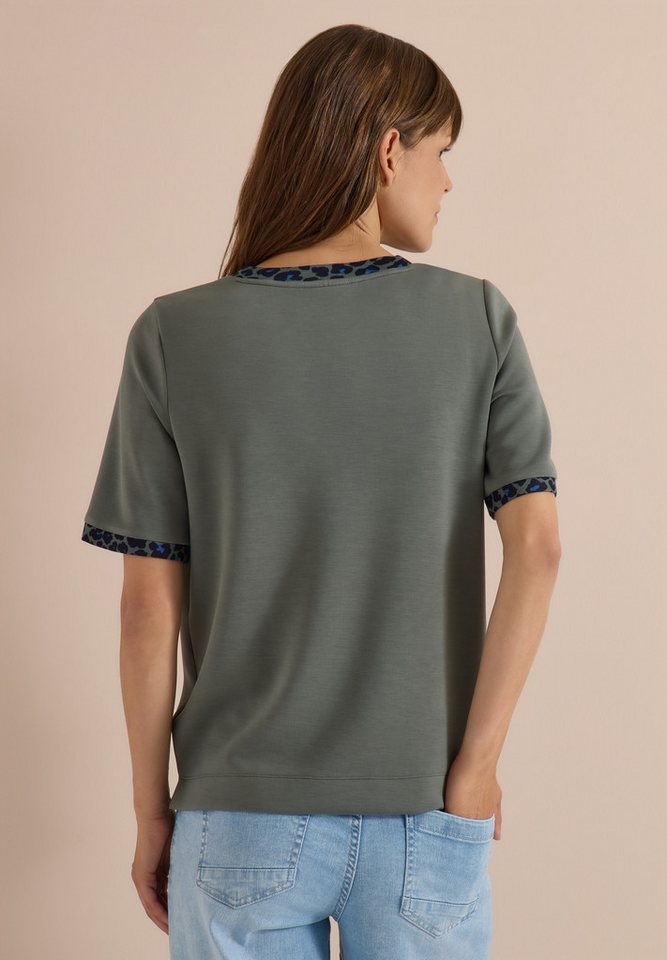 CECIL T-Shirt aus elastischem Materialmix – Bild 2 von 5