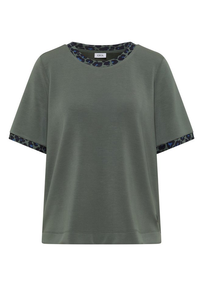 CECIL T-Shirt aus elastischem Materialmix – Bild 4 von 5
