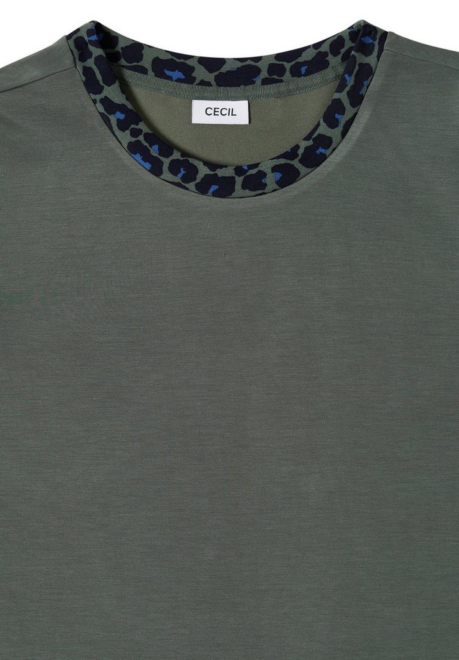 CECIL T-Shirt aus elastischem Materialmix – Bild 5 von 5