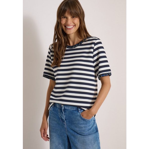 CECIL T-Shirt aus softem Materialmix