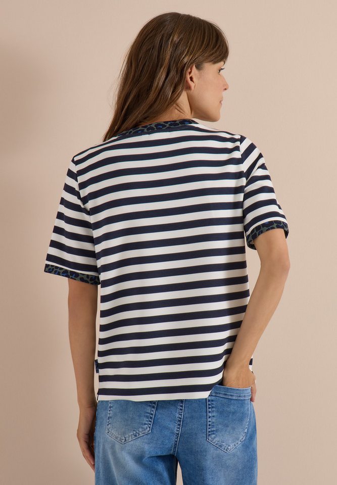 CECIL T-Shirt aus softem Materialmix – Bild 2 von 5