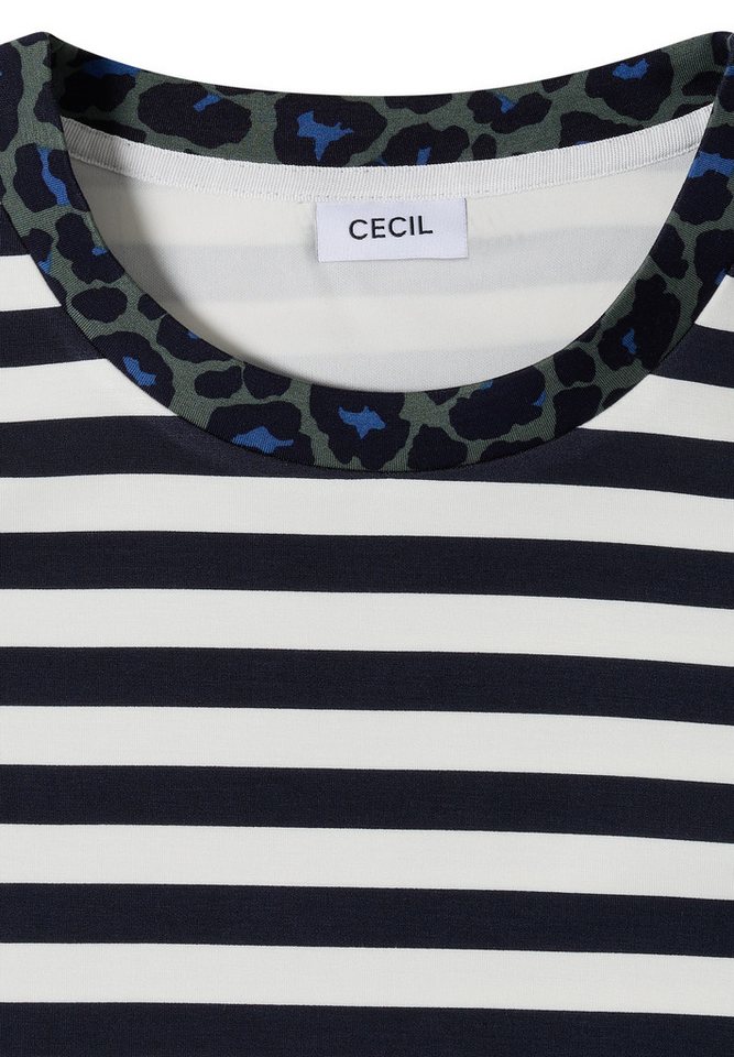 CECIL T-Shirt aus softem Materialmix – Bild 5 von 5