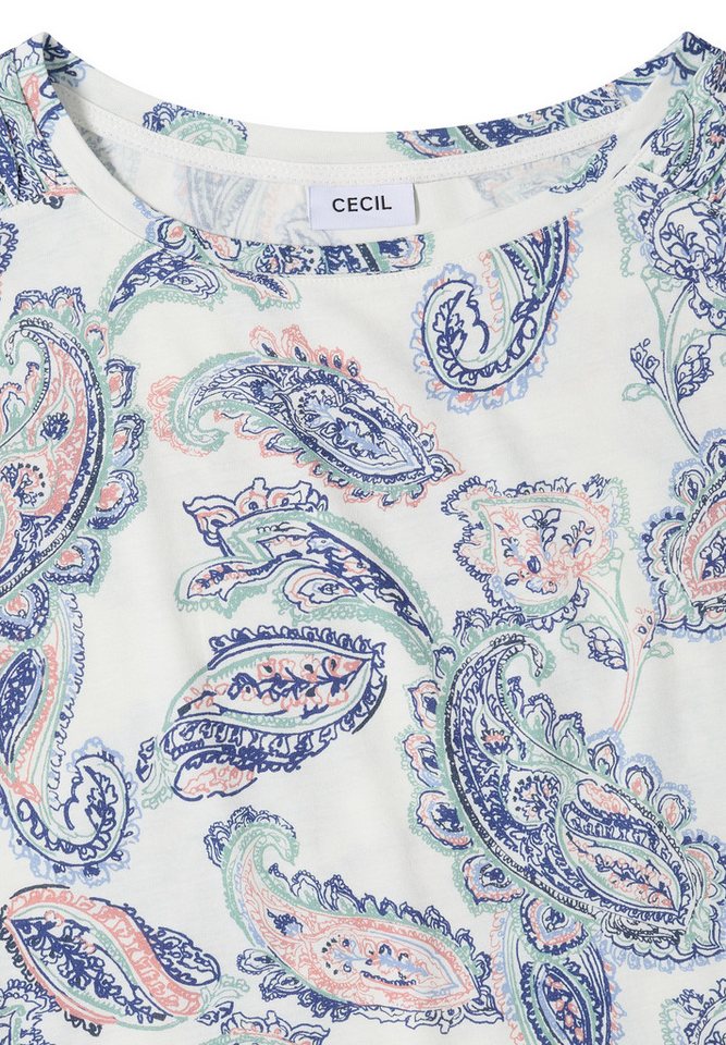 CECIL T-Shirt mit gerafften Ärmeln – Bild 5 von 5