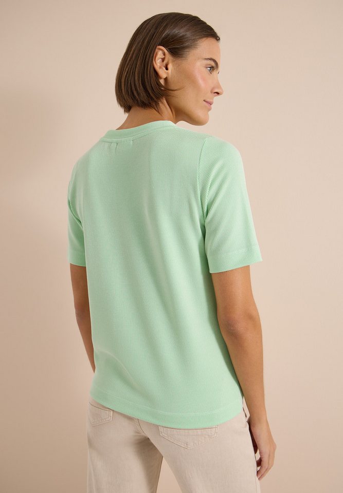 CECIL T-Shirt mit Materialmix – Bild 2 von 5