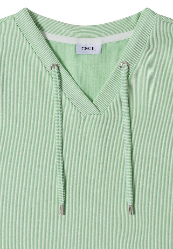 CECIL T-Shirt mit Materialmix – Bild 5 von 5