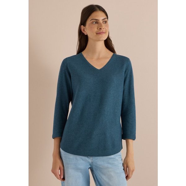 CECIL V-Ausschnitt-Pullover im soften Baumwoll-Mix