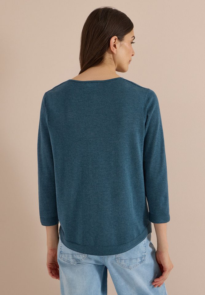 CECIL V-Ausschnitt-Pullover im soften Baumwoll-Mix – Bild 2 von 5