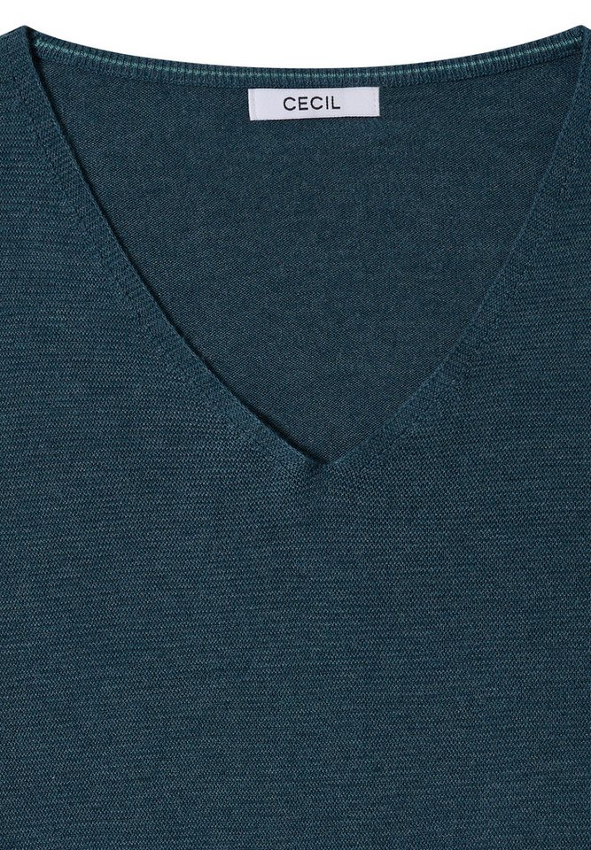CECIL V-Ausschnitt-Pullover im soften Baumwoll-Mix – Bild 5 von 5