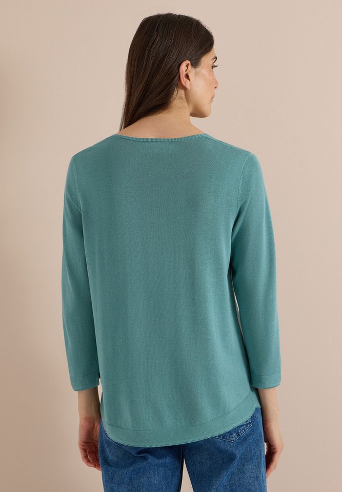 CECIL V-Ausschnitt-Pullover im soften Baumwoll-Mix – Bild 2 von 5