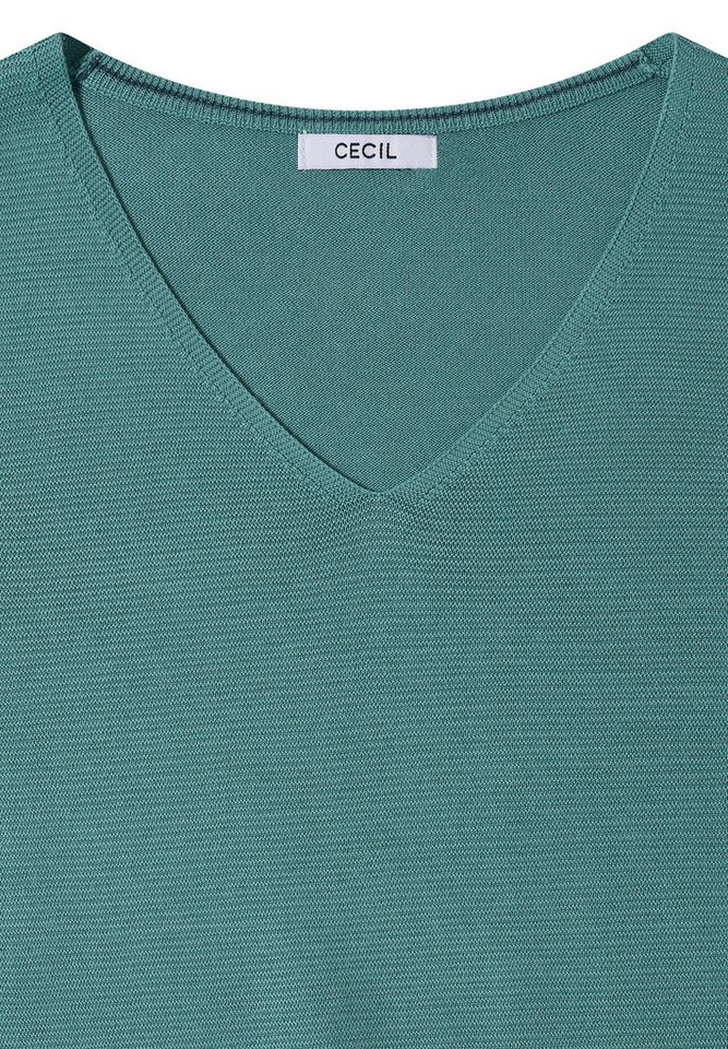 CECIL V-Ausschnitt-Pullover im soften Baumwoll-Mix – Bild 5 von 5