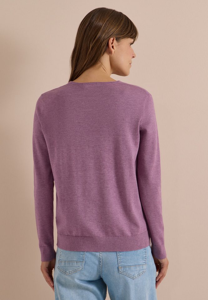 CECIL V-Ausschnitt-Pullover im soften Baumwoll-Mix – Bild 2 von 5