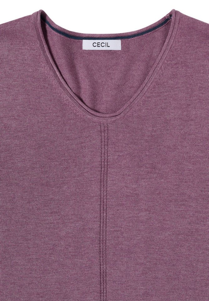CECIL V-Ausschnitt-Pullover im soften Baumwoll-Mix – Bild 5 von 5