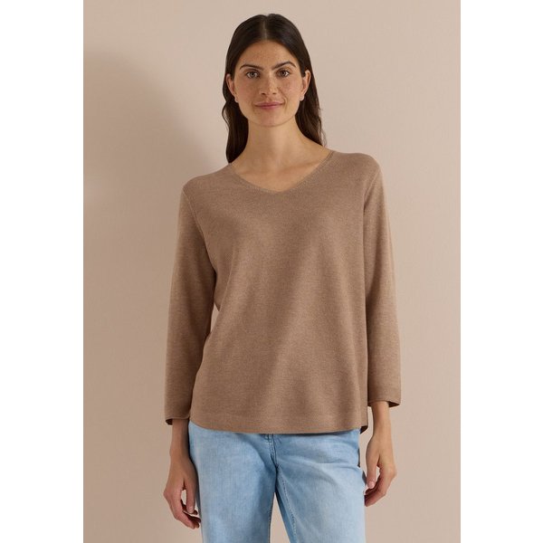 CECIL V-Ausschnitt-Pullover im soften Baumwoll-Mix