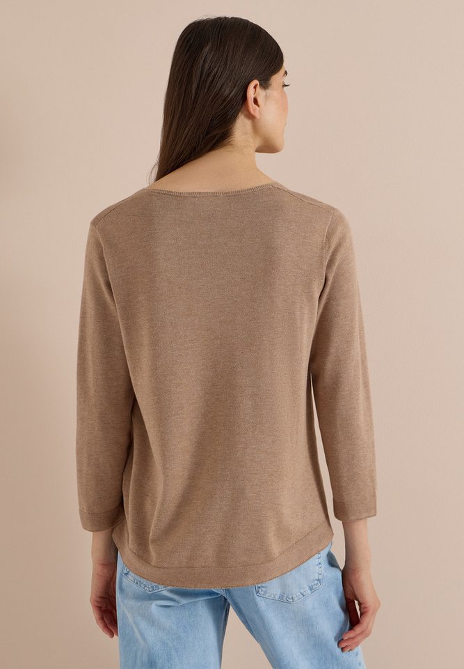 CECIL V-Ausschnitt-Pullover im soften Baumwoll-Mix – Bild 2 von 5