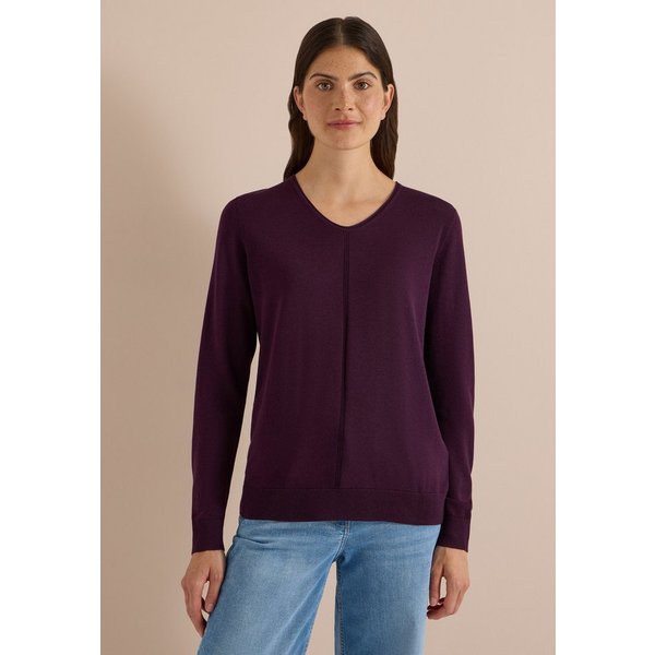 CECIL V-Ausschnitt-Pullover im soften Baumwoll-Mix