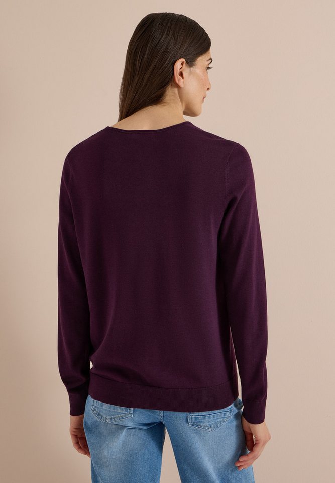 CECIL V-Ausschnitt-Pullover im soften Baumwoll-Mix – Bild 2 von 5