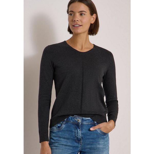 CECIL V-Ausschnitt-Pullover im soften Baumwoll-Mix