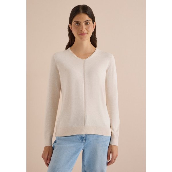 CECIL V-Ausschnitt-Pullover im soften Baumwoll-Mix
