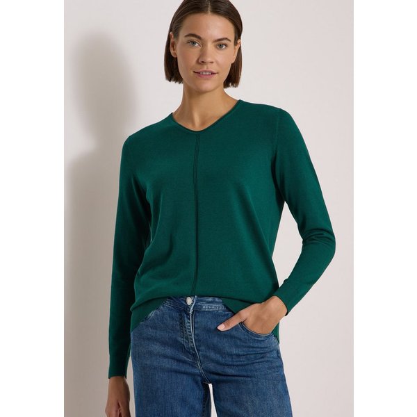 CECIL V-Ausschnitt-Pullover im soften Baumwoll-Mix