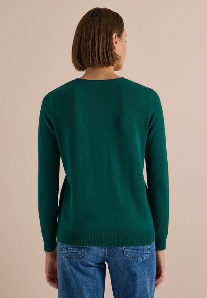 CECIL V-Ausschnitt-Pullover im soften Baumwoll-Mix – Bild 2 von 5