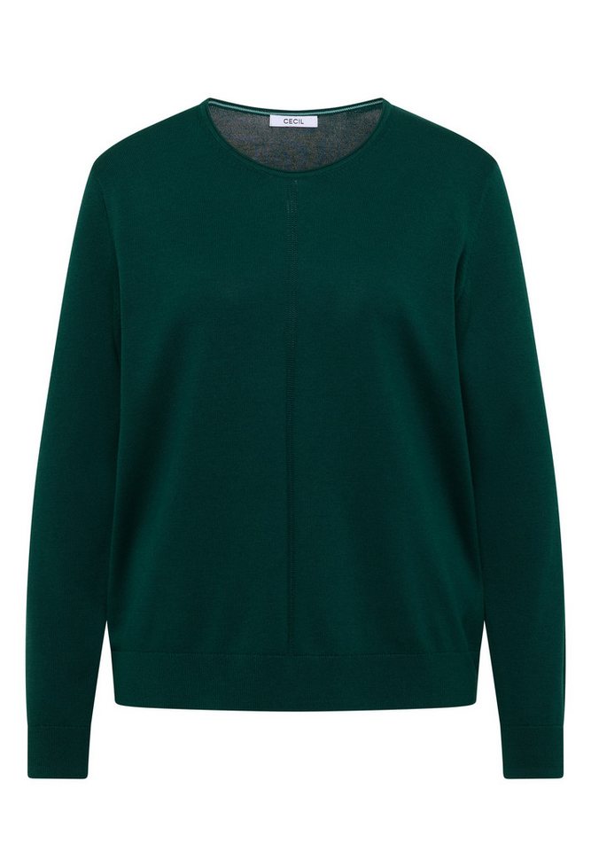 CECIL V-Ausschnitt-Pullover im soften Baumwoll-Mix – Bild 4 von 5