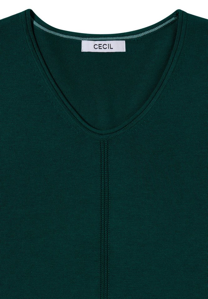 CECIL V-Ausschnitt-Pullover im soften Baumwoll-Mix – Bild 5 von 5