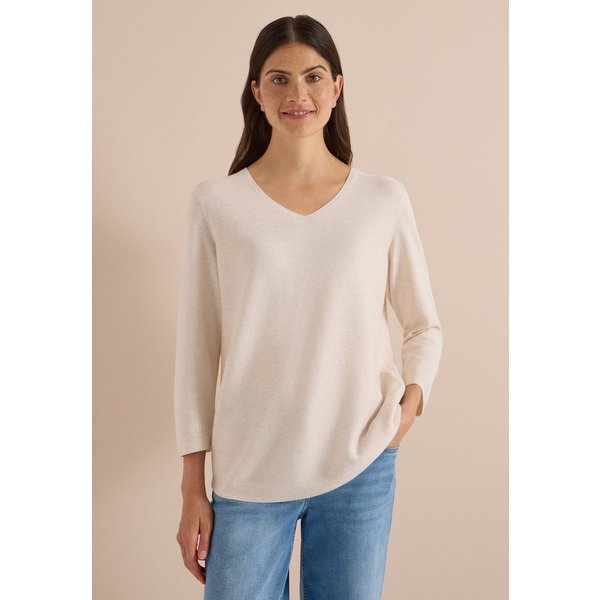 CECIL V-Ausschnitt-Pullover im soften Baumwoll-Mix