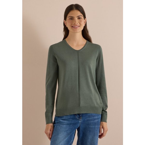 CECIL V-Ausschnitt-Pullover im soften Baumwoll-Mix