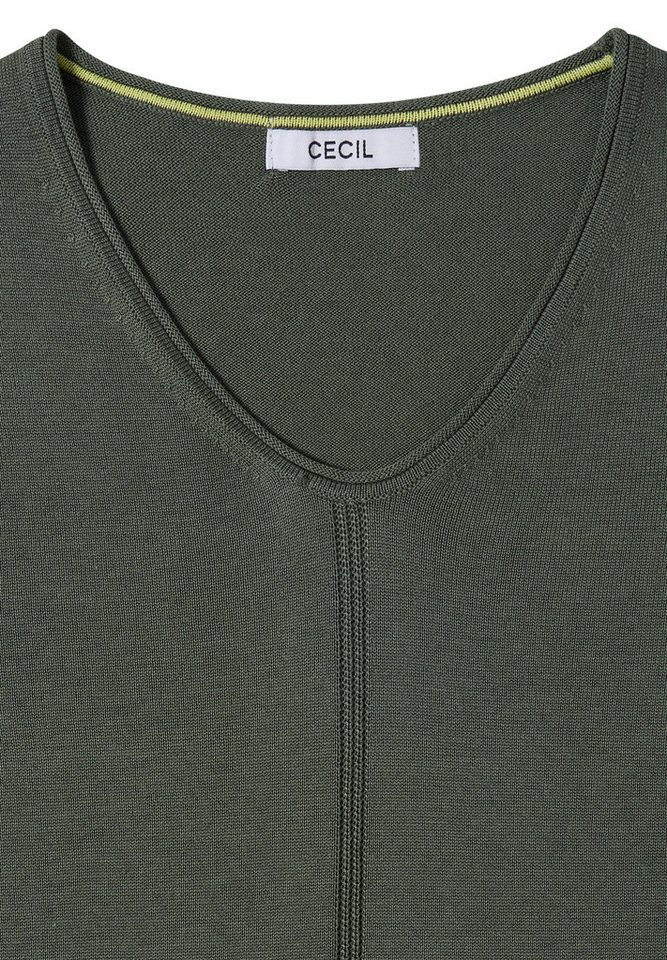 CECIL V-Ausschnitt-Pullover im soften Baumwoll-Mix – Bild 5 von 5