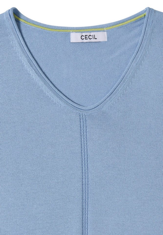 CECIL V-Ausschnitt-Pullover im soften Baumwoll-Mix – Bild 5 von 5