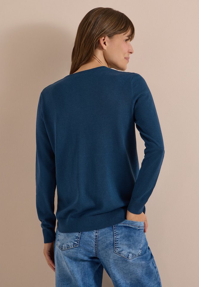 CECIL V-Ausschnitt-Pullover im soften Baumwoll-Mix – Bild 2 von 5