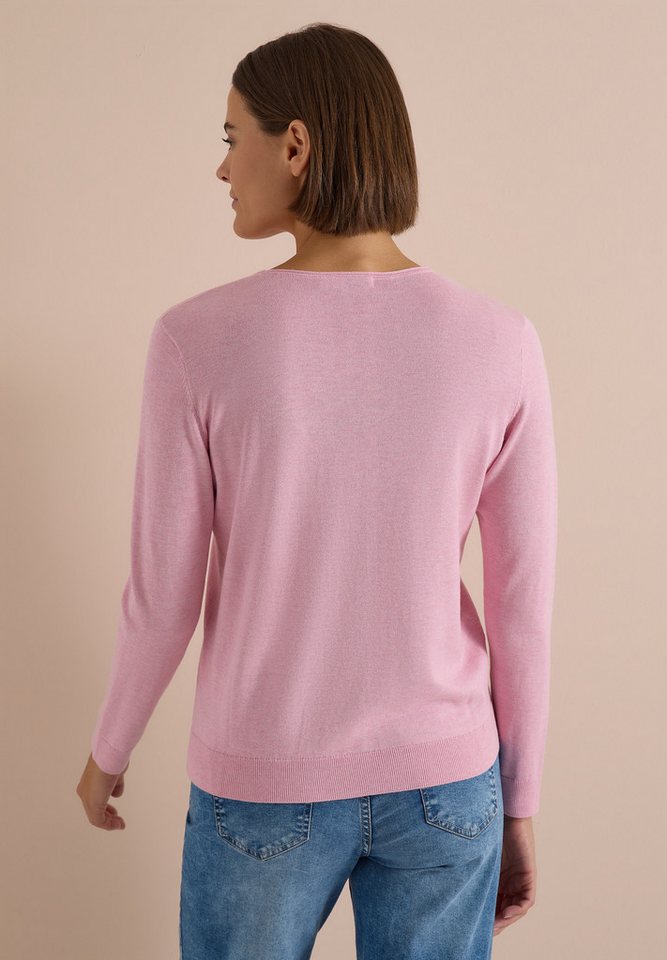 CECIL V-Ausschnitt-Pullover im soften Baumwoll-Mix – Bild 2 von 5