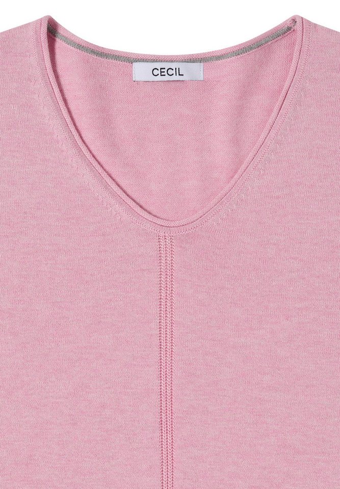 CECIL V-Ausschnitt-Pullover im soften Baumwoll-Mix – Bild 5 von 5